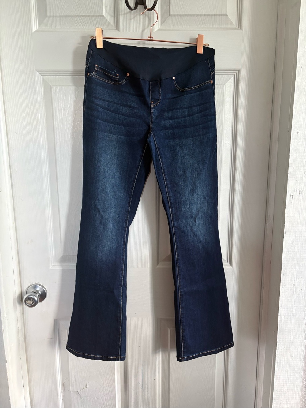 Maternity Dark Wash Blue Bootcut Jeans